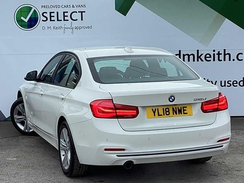 Used BMW 318 Sport Line 2018 White Sedan