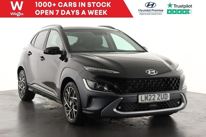 Black Used 2022 Hyundai Kona Premium SUV | £17,949 (Fair price) - Image 1/3