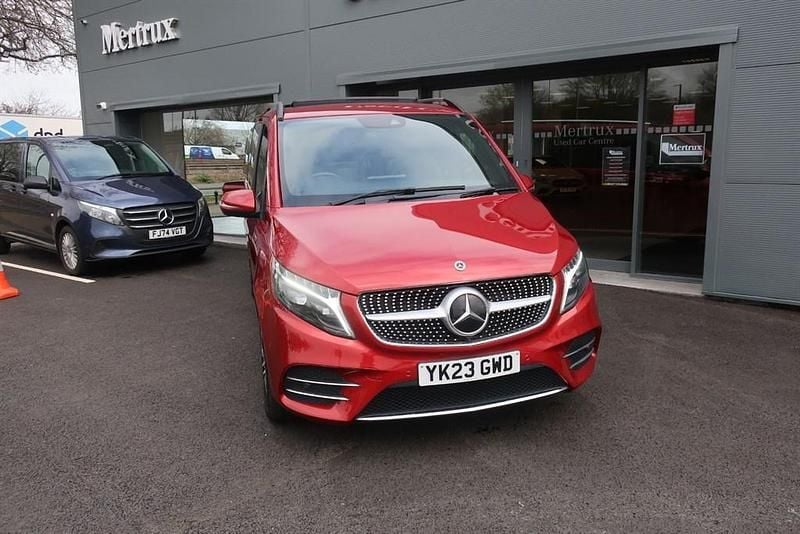 Used Mercedes V300 AMG line 2023 Red MPV