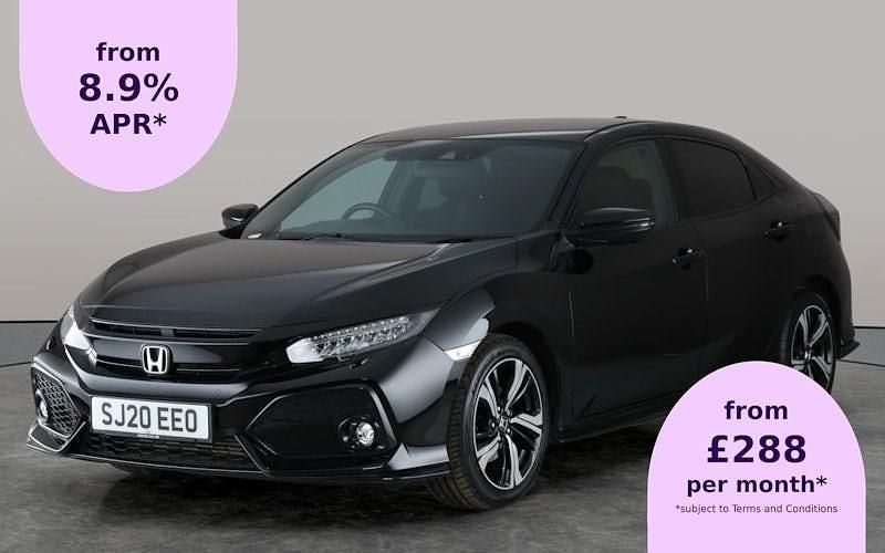 Black Used 2020 Honda Civic Sport Hatchback | £18,380 (Fair price) - Image 1/2