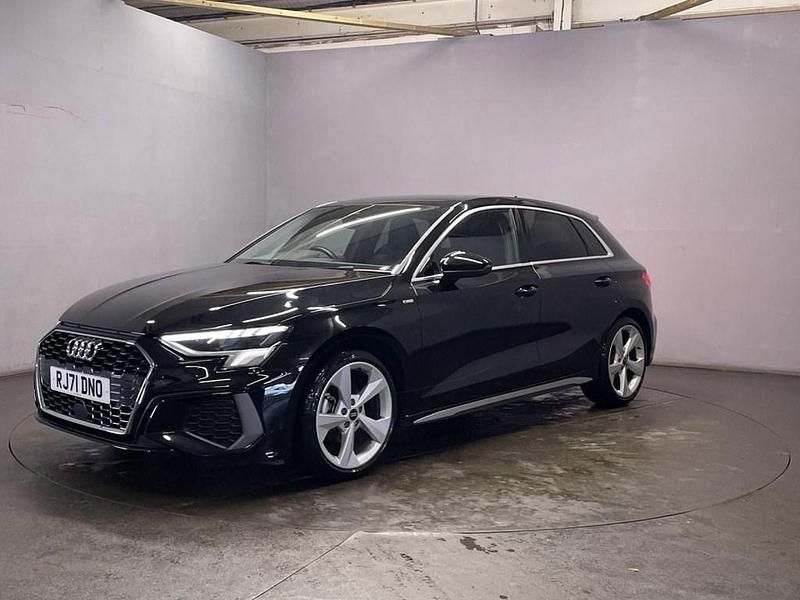 Used Audi A3 Sportback S-Line 110 HP (80 kW) 2021 Black Hatchback