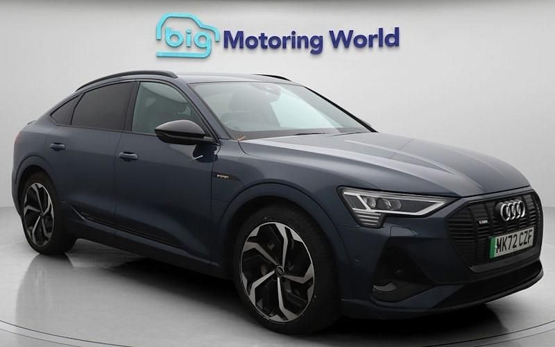 Blue Used 2022 Audi e-tron Sportback Black Edition SUV | £25,800 (Super price) - Image 1/4