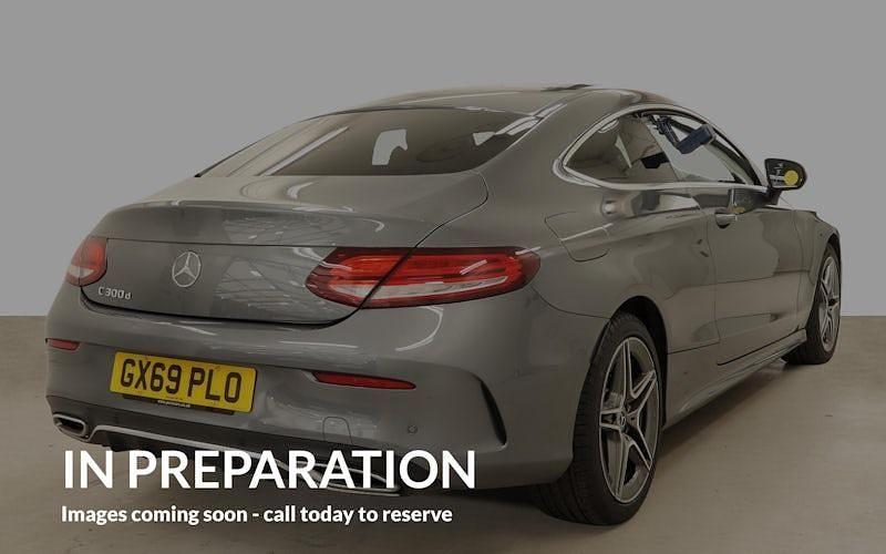 Used Mercedes C300 AMG line 245 HP (180 kW) 2019 Grey Coupe