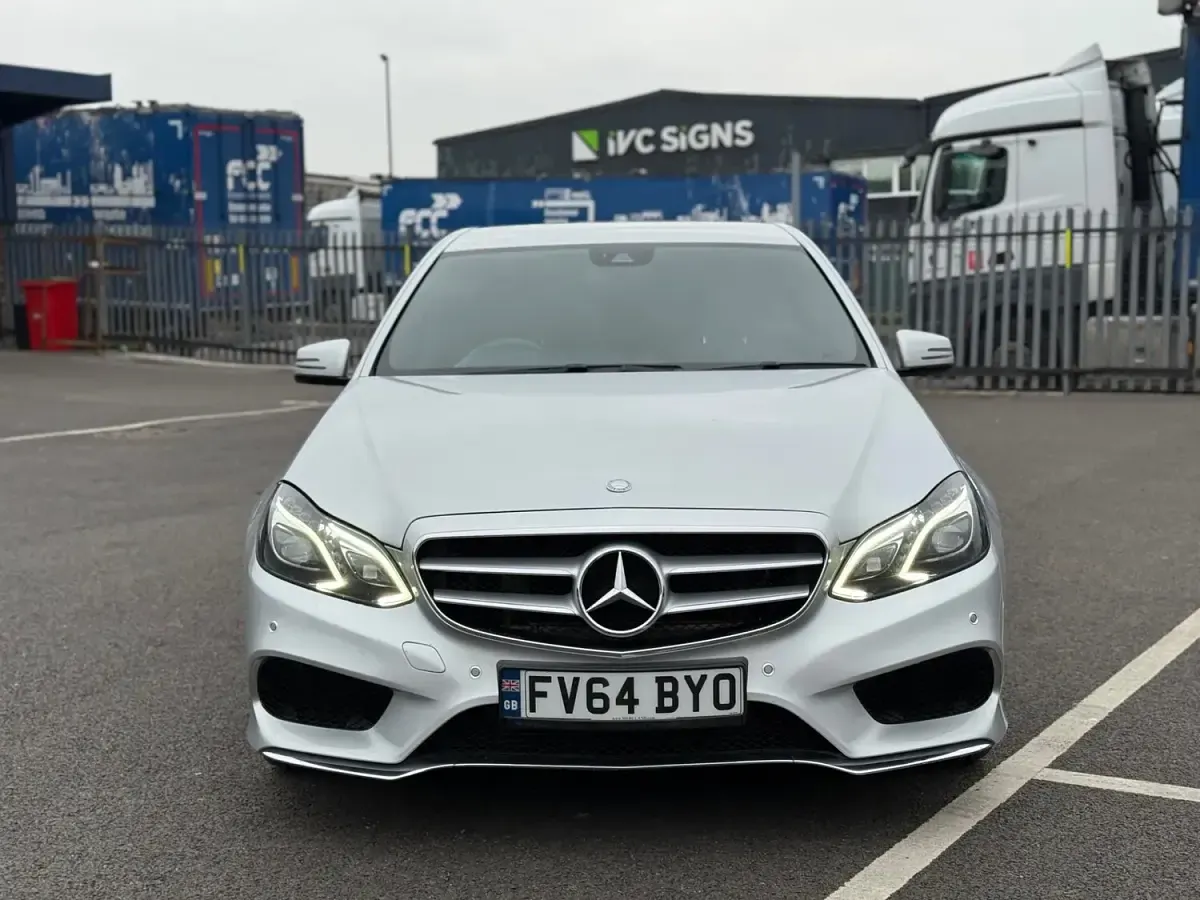 Used Mercedes E350 AMG line 252 HP (185 kW) 2014 Silver Sedan