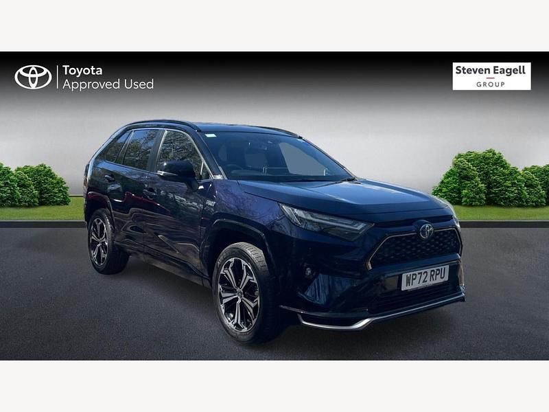 Blue/black Used 2022 Toyota RAV4 Hybrid SUV | £31,453 (A bit pricey) - Image 1/3