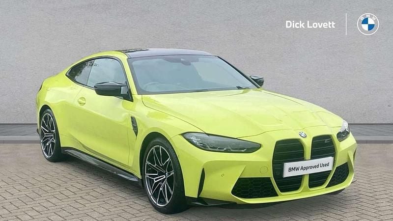 Yellow Used 2022 BMW M4 Competition Edition Coupe | £51,555 (Super price) - Image 1/4