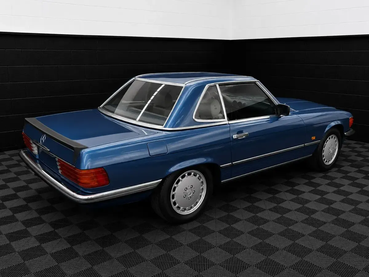 Usado Mercedes SL500 1987 Azul Cabrios