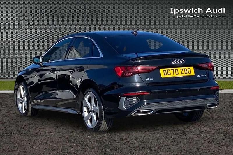 Used Audi A3 S-Line 147 HP (108 kW) 2020 Black Sedan