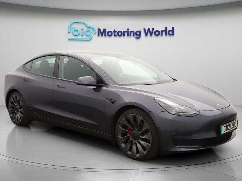 Grey Used 2021 Tesla Model 3 Performance Sedan | £19,500 (Good price) - Image 1/4