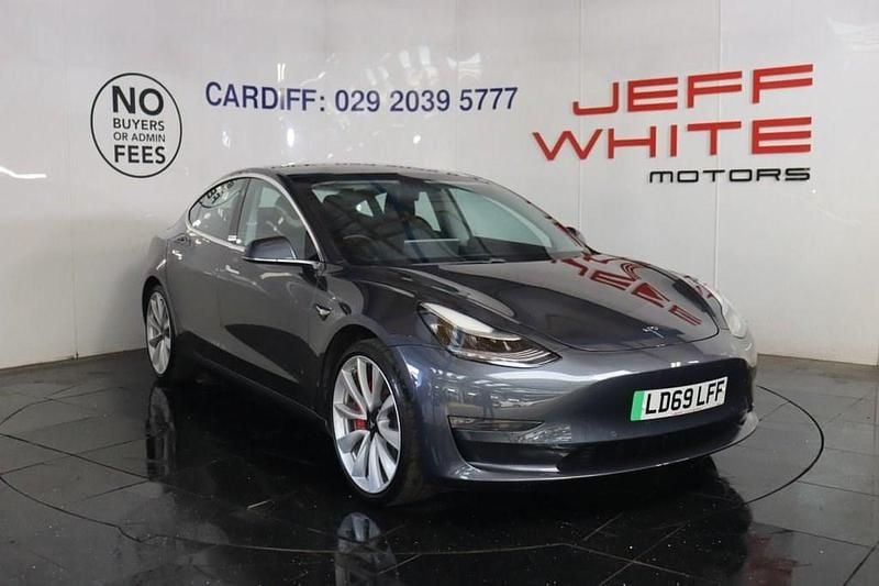 Grey Used 2019 Tesla Model 3 Performance Sedan | £18,988 (Fair price) - Image 1/4