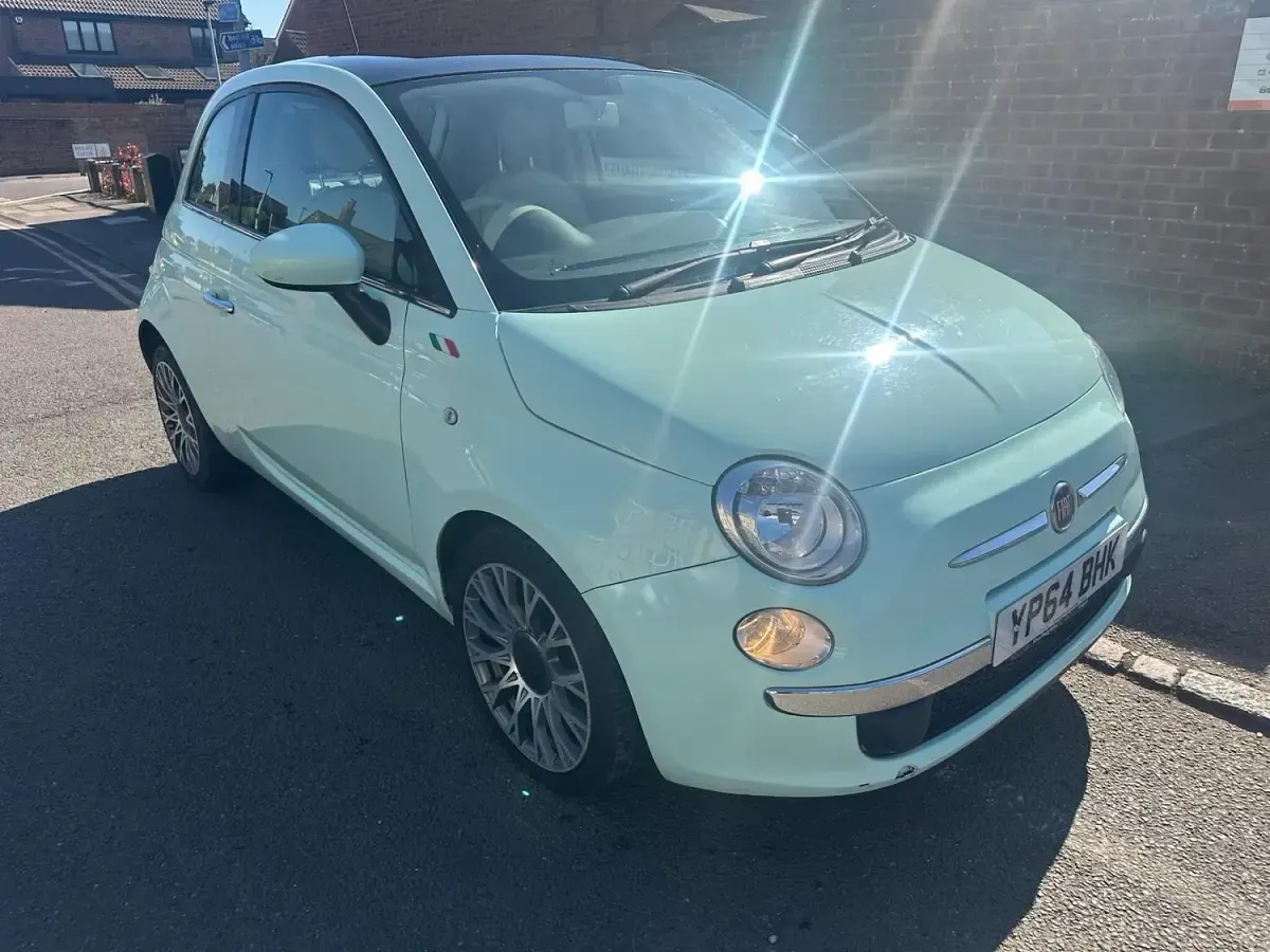 Used Fiat 500 Lounge 95 HP (69 kW) 2014 Green Hatchback