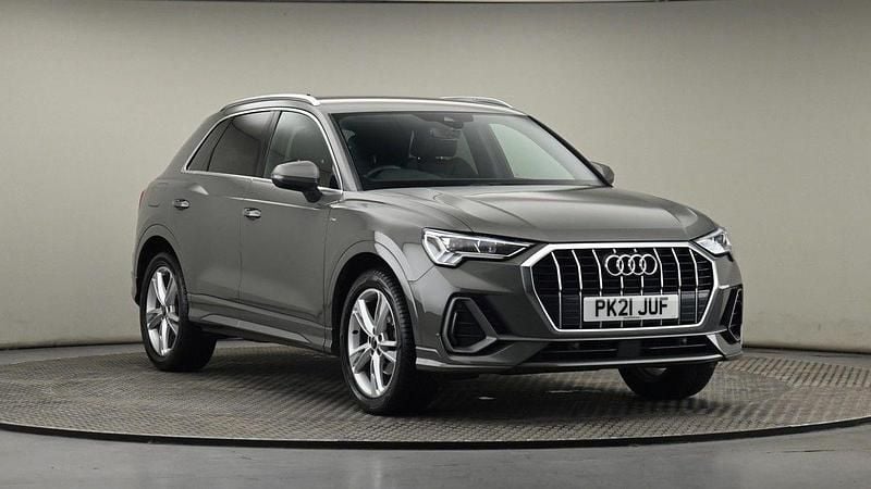 Chronos gray Used 2021 Audi Q3 S-Line SUV | £19,550 (Fair price) - Image 1/4