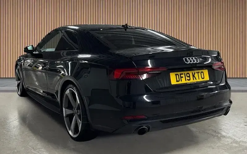 Used Audi A5 Black Edition 150 HP (110 kW) 2019 Brilliant black/brilliant black Coupe
