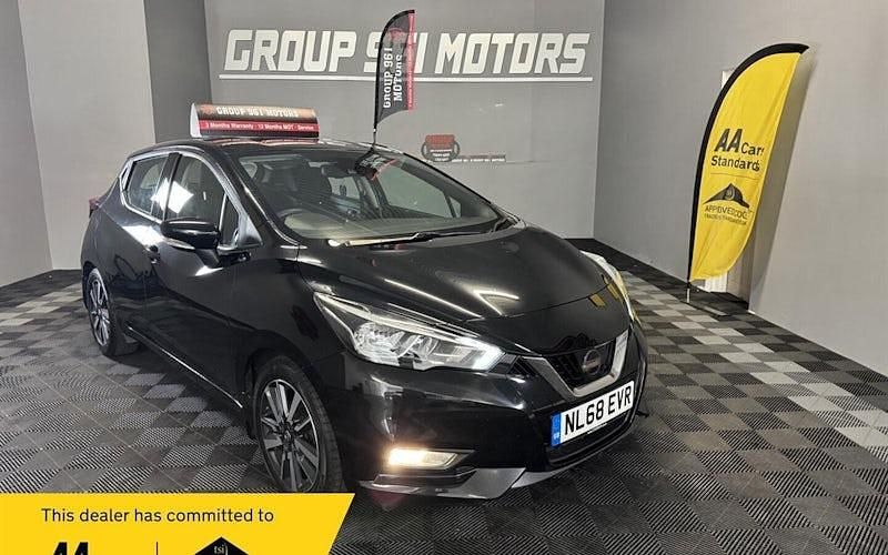 Used Nissan Micra Acenta 90 HP (66 kW) 2018 Black Hatchback