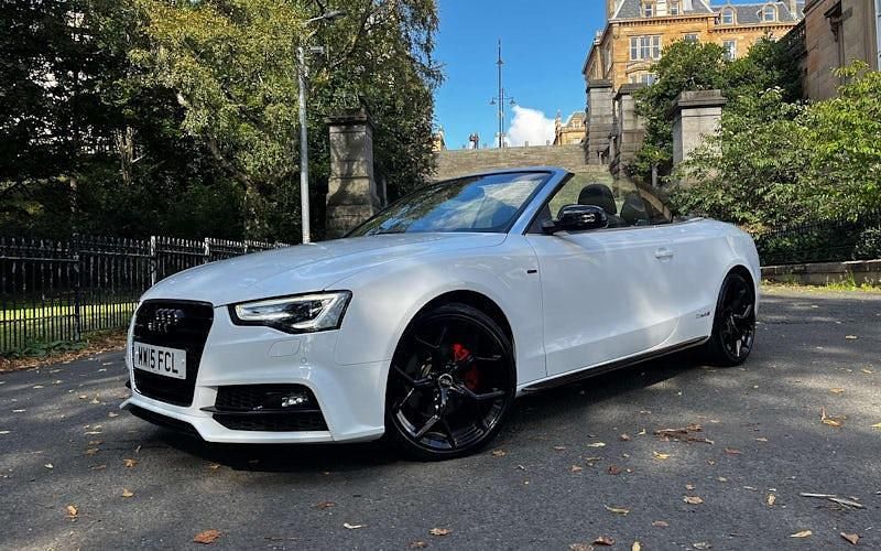 Used Audi A5 Cabriolet S-Line 177 HP (130 kW) 2015 White Cabriolet