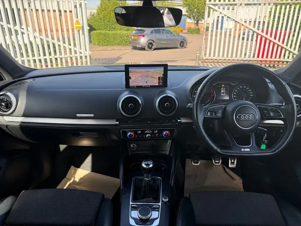 Used Audi A3 S-Line 150 HP (110 kW) 2018 Black Sedan