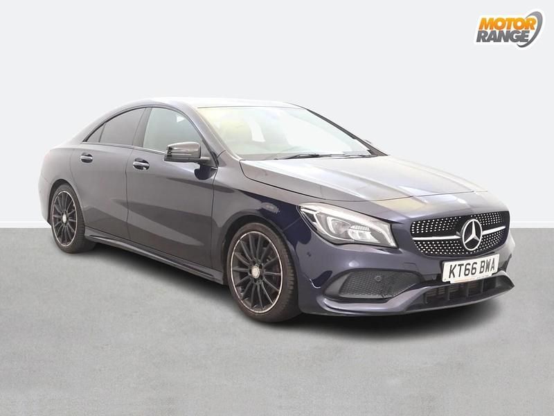 Used Mercedes CLA200 AMG line 136 HP (100 kW) 2016 Blue Sedan