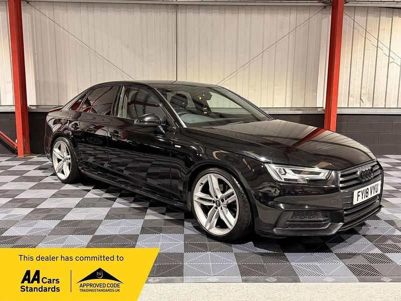 Used Audi A4 Black Edition 150 HP (110 kW) 2018 Black Sedan