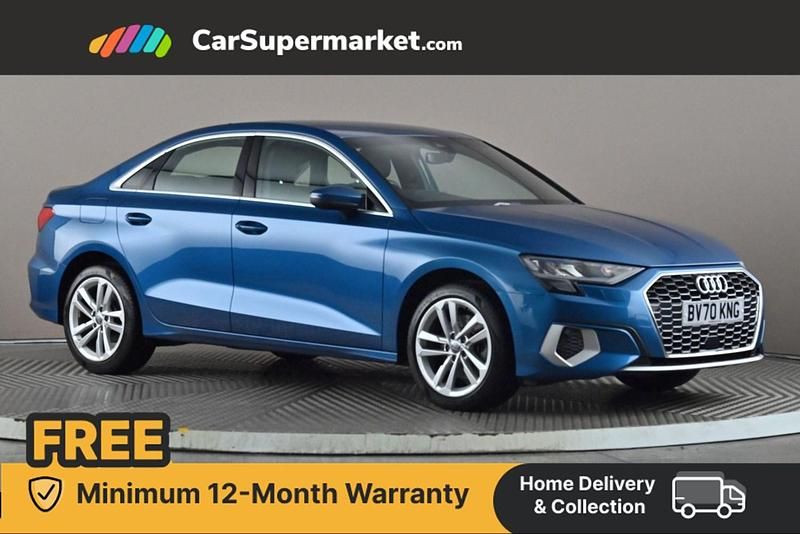 Blue Used 2020 Audi A3 Sport Sedan | £17,197 (Fair price) - Image 1/4