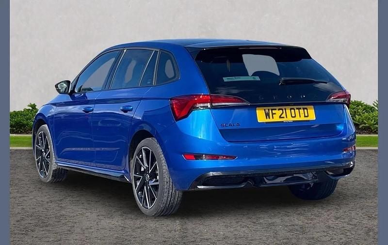 Used Skoda Scala Monte Carlo 147 HP (108 kW) 2021 Blue Hatchback