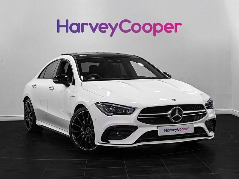 White Used 2021 Mercedes CLA35 AMG Premium Plus Coupe | £33,950 (Fair price) - Image 1/4