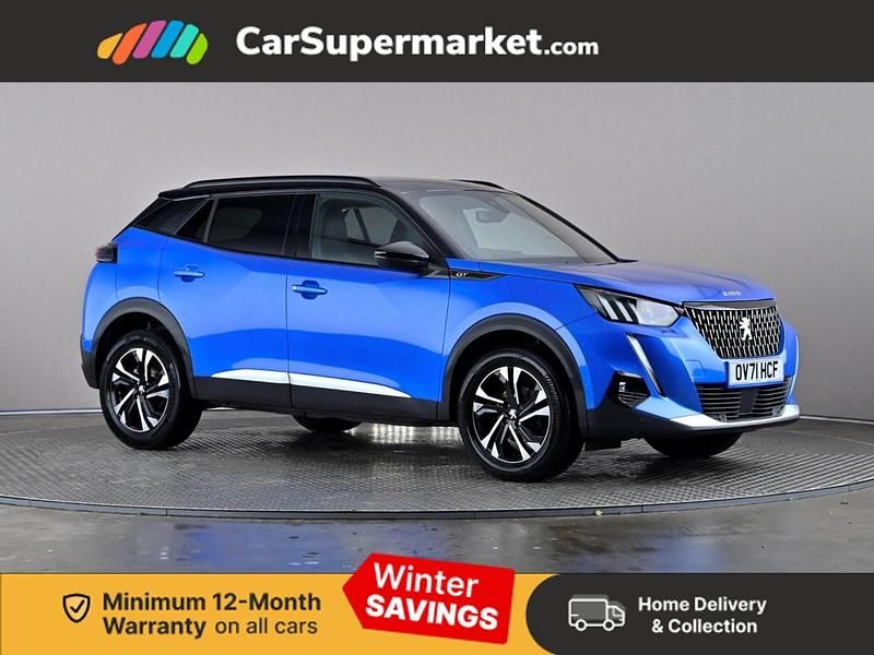 Blue Used 2021 Peugeot 2008 GT SUV | £14,697 (Fair price) - Image 1/3