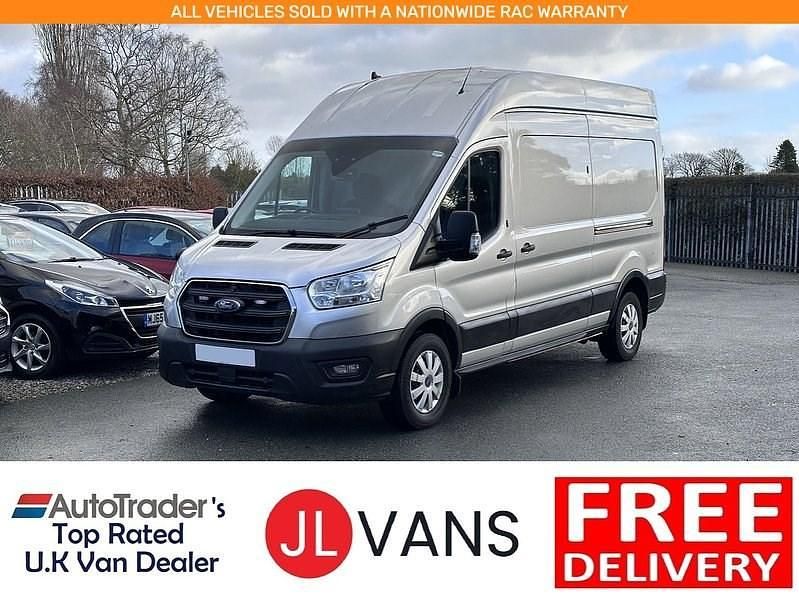 Moondust silver (metallic paint) Used 2021 Ford Transit Trend | £17,450 (Fair price) - Image 1/3