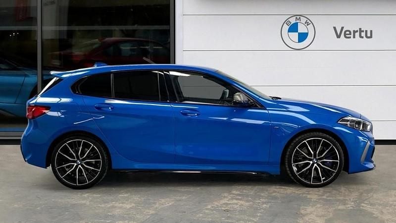 Used BMW M135 Comfort Edition 306 HP (225 kW) 2023 Blue Hatchback