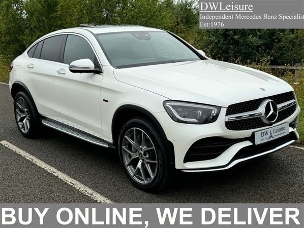 White Used 2021 Mercedes GLC300 AMG Line Premium Plus Coupe | £35,995 (Fair price) - Image 1/1