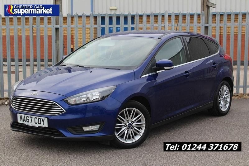 Blue Used 2017 Ford Focus Zetec Hatchback | £7,200 (Good price) - Image 1/4