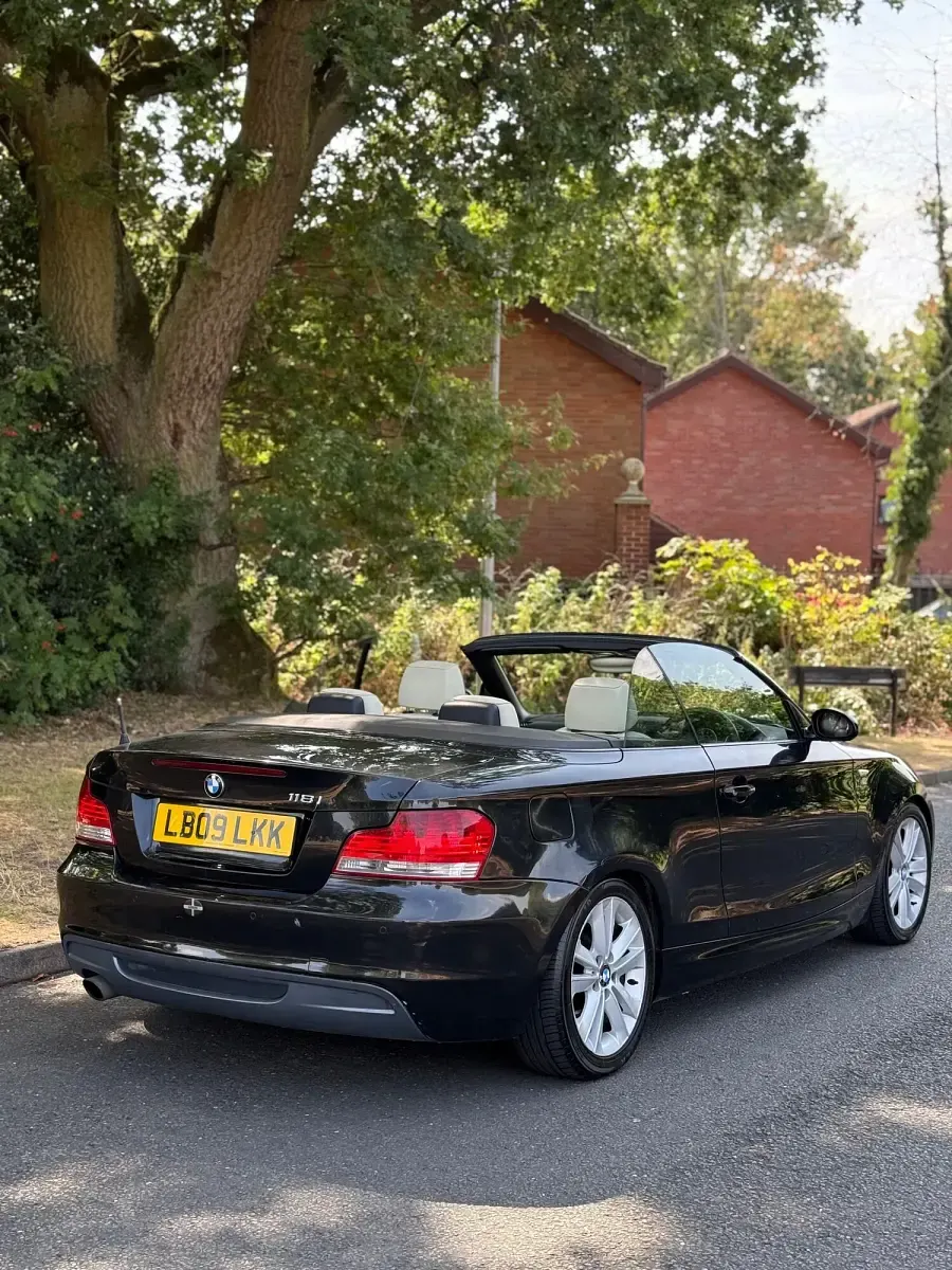 Used BMW 118 Cabriolet M Sport 2009 Black Cabriolet