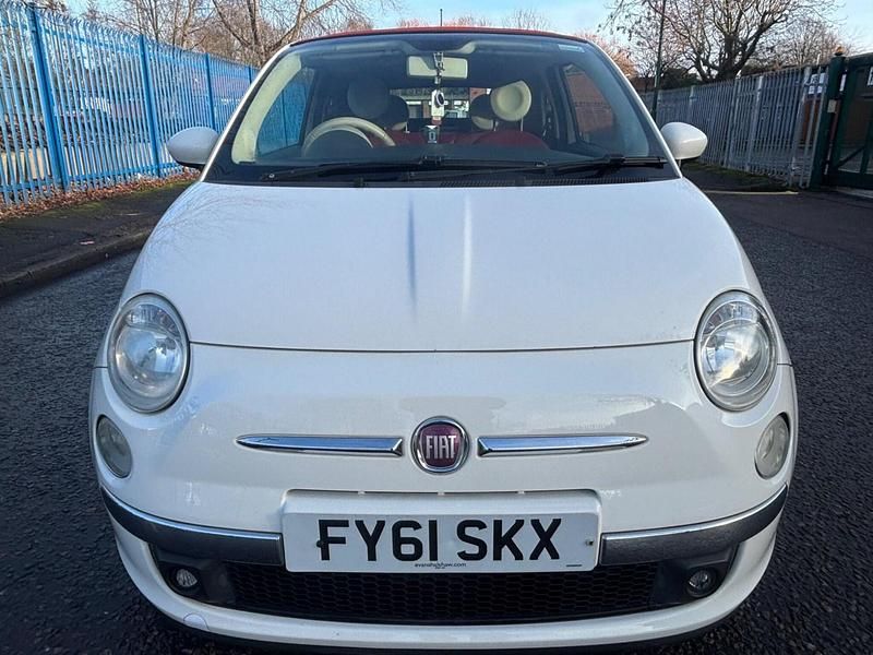 White Used 2011 Fiat 500 Lounge Cabriolet | £2,495 (Super price) - Image 1/4
