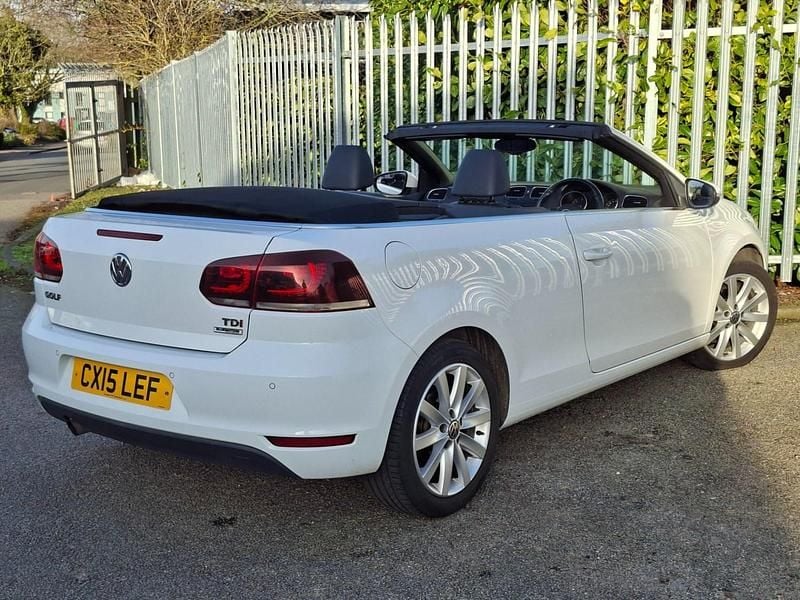 Used VW Golf Cabriolet SE 105 HP (77 kW) 2015 White Cabriolet