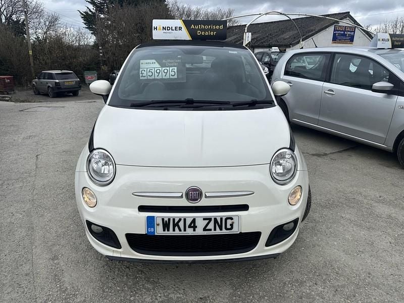 Used Fiat 500C S 69 HP (50 kW) 2014 White Cabriolet