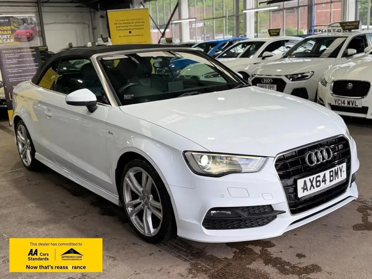 Used Audi A3 Cabriolet S-Line 184 HP (135 kW) 2015 White Cabriolet