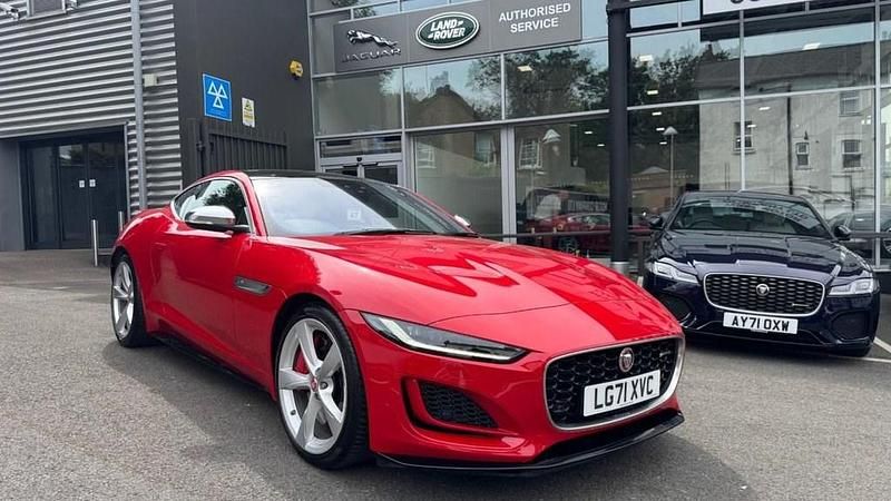 Red Used 2021 Jaguar F-Type R-Dynamic Coupe | £45,595 (Good price) - Image 1/4