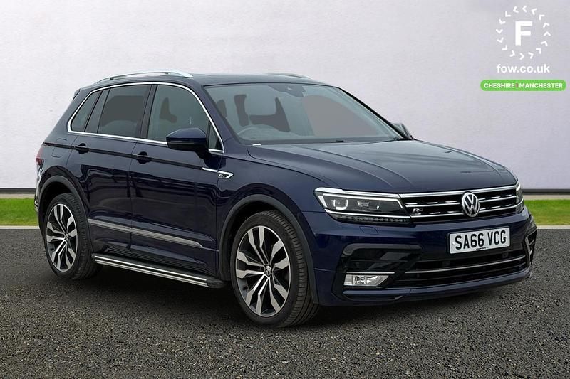 Blue Used 2016 VW Tiguan R-line SUV | £16,599 (Fair price) - Image 1/4