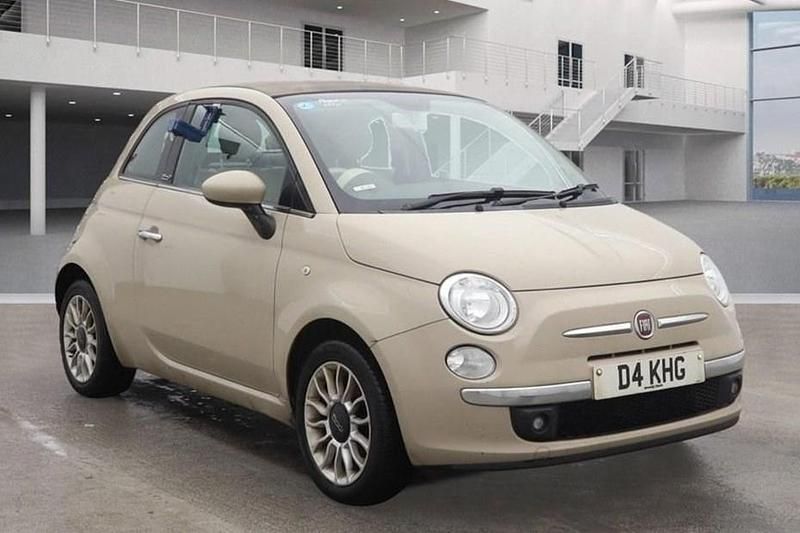 Beige Used 2013 Fiat 500C Lounge Cabriolet | £4,135 (Good price) - Image 1/1