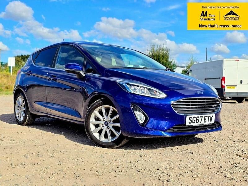 Blue Used 2017 Ford Fiesta Titanium Hatchback | £9,188 (Fair price) - Image 1/4
