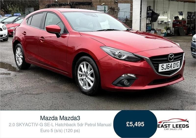 Red Used 2014 Mazda 3 Hatchback | £5,495 (Good price) - Image 1/4