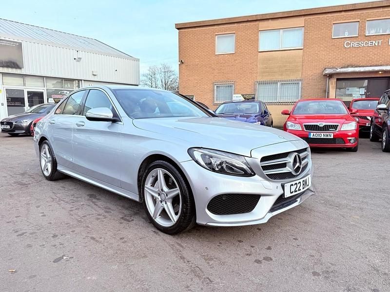 Used Mercedes C220 AMG line 2014 Silver Sedan