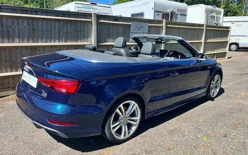 Used Audi A3 Cabriolet S-Line 190 HP (139 kW) 2017 Blue Cabriolet