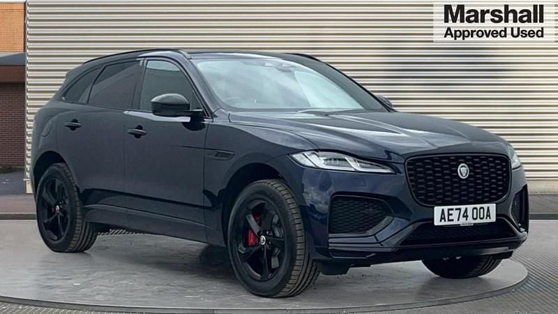 Metallic portofino blue Used 2024 Jaguar F-Pace R-Dynamic SUV | £43,056 (Expensive) - Image 1/4