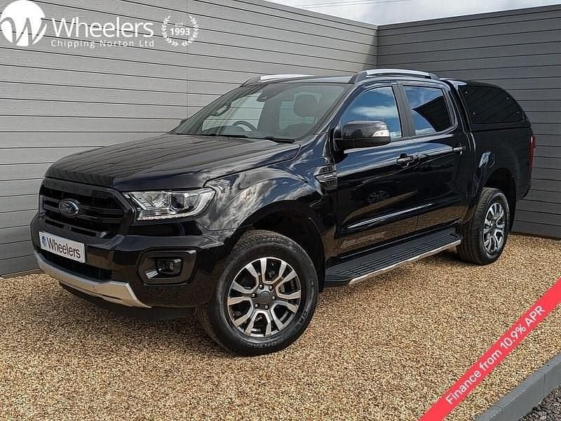 Agate black (premium paint) Used 2022 Ford Ranger Wildtrack Pickup | £17,990 (Good price) - Image 1/4