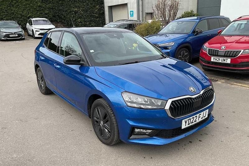 Used Skoda 110 R Colour Edition 81 HP (59 kW) 2022 Race blue metallic black magic pearl effect Hatchback