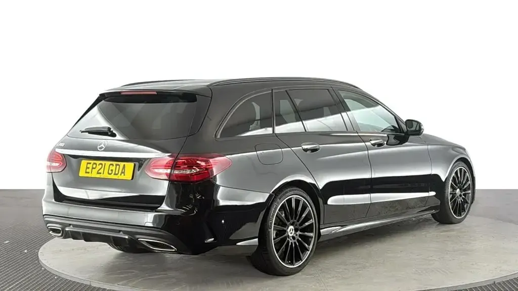 Used Mercedes C200 AMG line 184 HP (135 kW) 2020 Black Estate