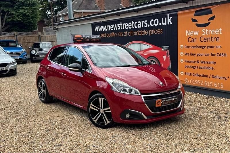 Red Used 2017 Peugeot 208 GT-line Hatchback | £4,984 (Fair price) - Image 1/1