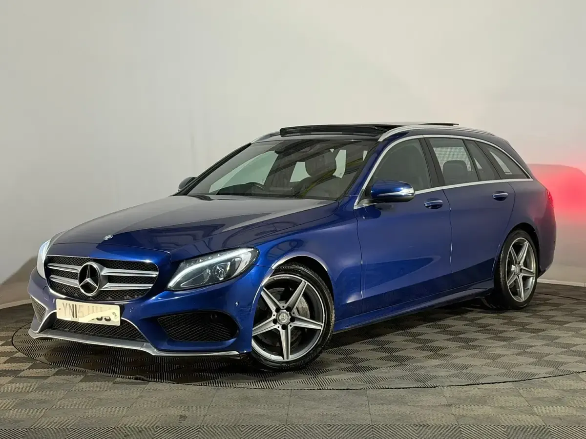 Used Mercedes C300 AMG Line Premium 2015 Blue Estate