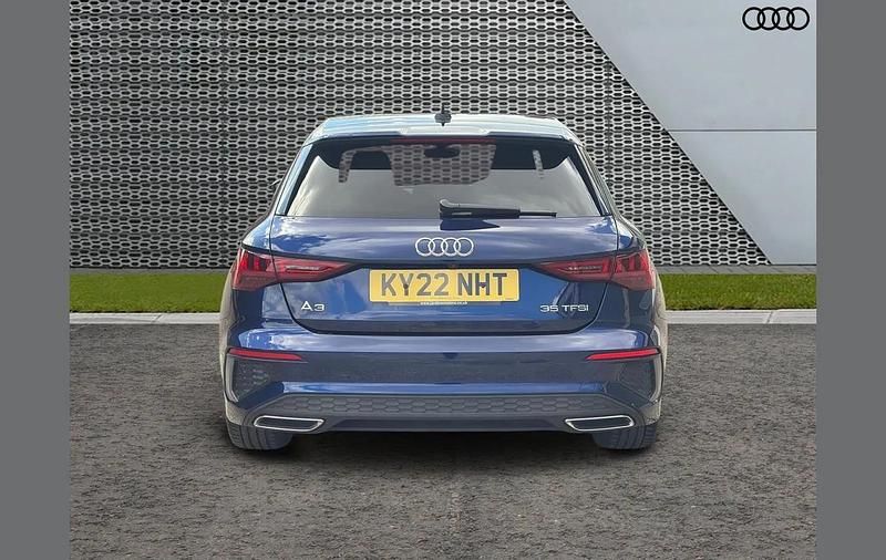 Used Audi A3 S-Line 147 HP (108 kW) 2022 Blue Sedan