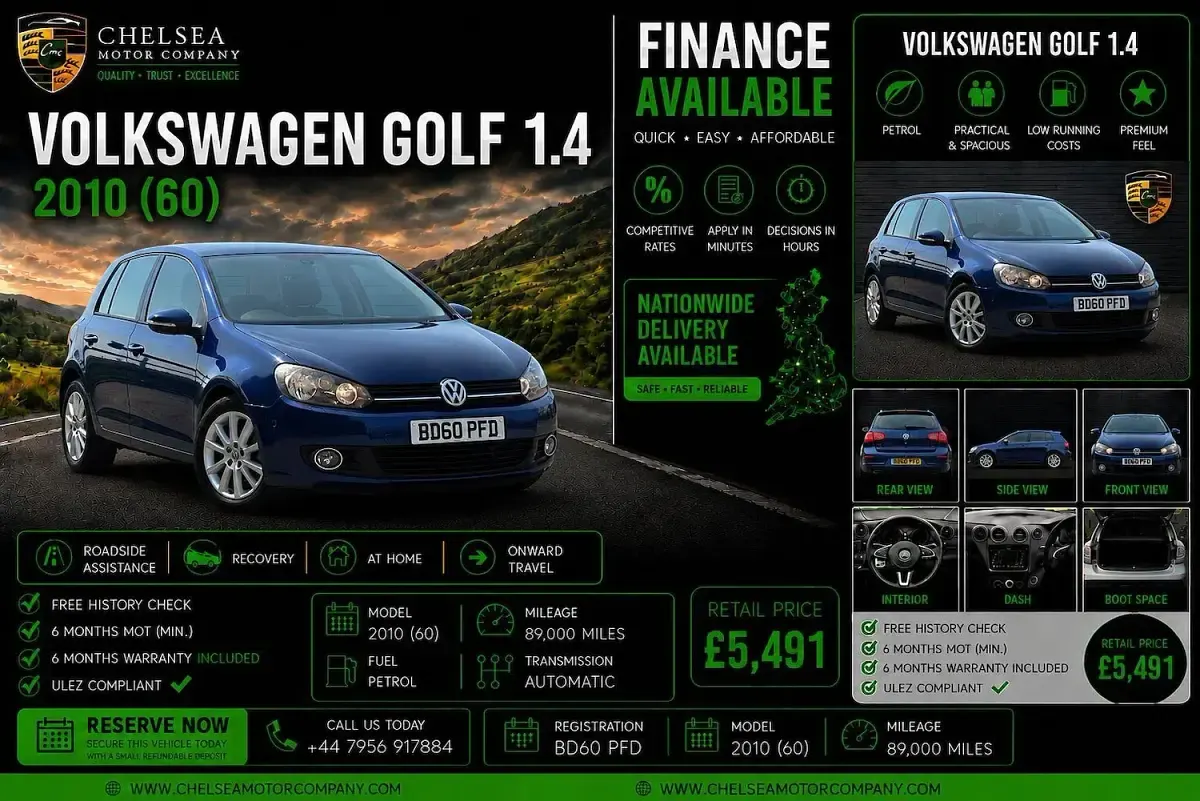 Used VW Golf VI SE 2010 Blue Hatchback